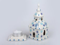 "Curch" Candle Holder 15 cm (6") Snow Day