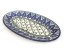 Oval Plate 22 cm (8")   Blue Leaves