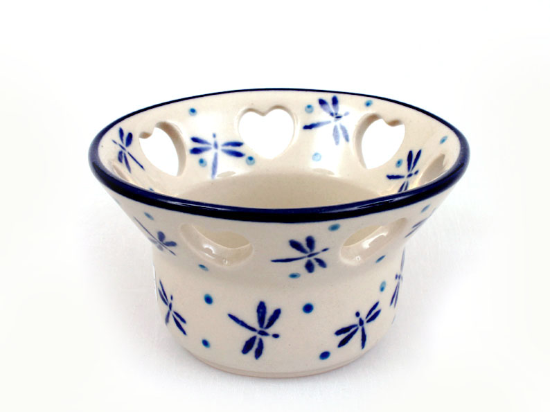 Heart Candle Holder   Damselfly