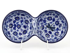 Double Bowl 25 cm Dragonfly