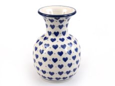 Vase 14 cm (5") Blue Hearts