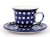 Tasse mit Untertasse 0,15 l   Fischaugen