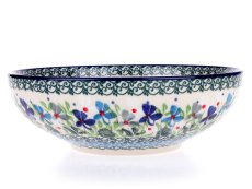 miska nízká 17 cm   Fialky  UNIKÁT