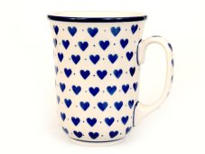 Henkelbecher ART 0,5 l   Blaue Herzchen
