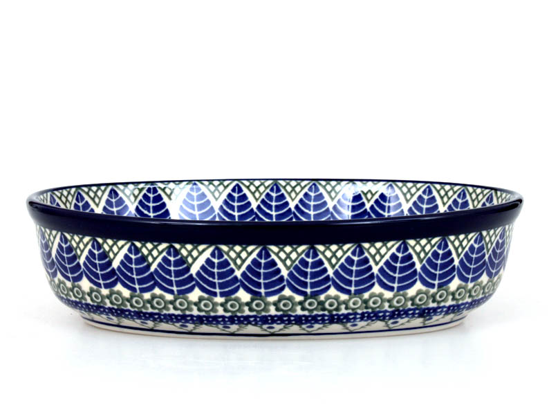 oválek 24 cm   Modré listy