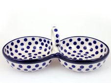 Double Bowl 25 cm   Dots