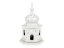 "Curch" Candle Holder 17 cm (7")   Snow Flowers