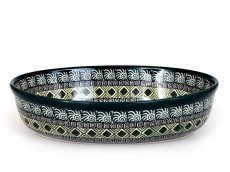 Auflaufform oval 24 cm   Aztec Sonne grüne