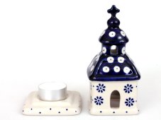 Kapelle Windlicht 15 cm   Gänseblümchen