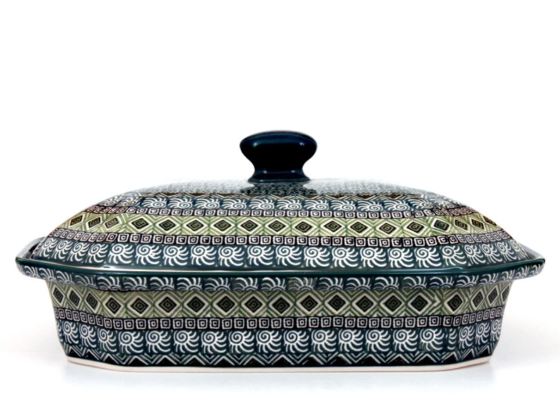 Baking Dish with Lid 31 cm (12")   Aztec Sun green