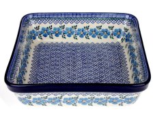 Auflaufform rechteckig 27 x 27 cm   Blaue Rose