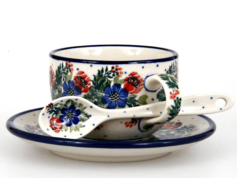 Tasse mit Untertasse 0,2 l   Blumenkranz