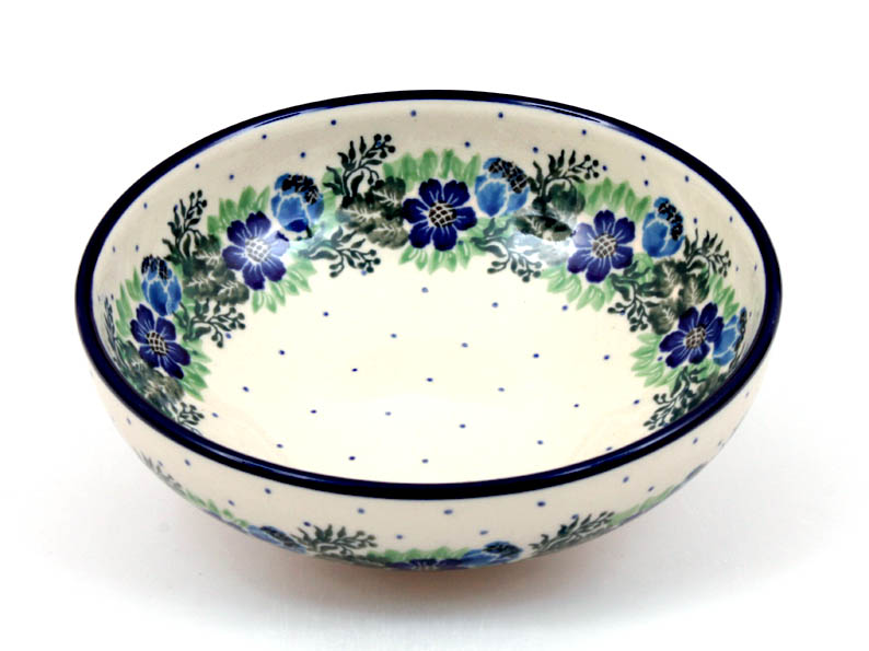 Low Bowl  17 cm (7")   Blue Wreath