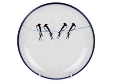 Dessertteller 18 cm Schwalben UNIKAT