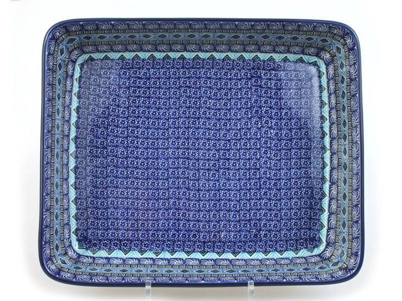 Auflaufform rechteckig 31 cm   Aztec Sonne blau