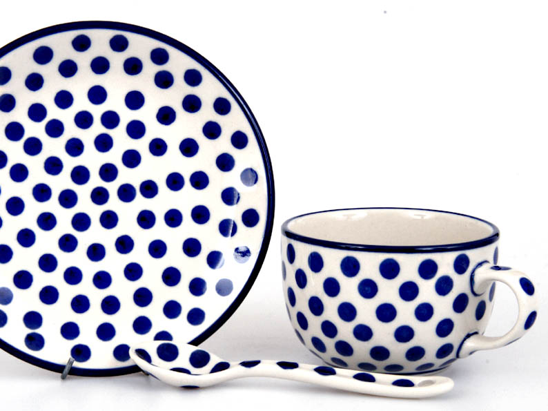 Tasse mit Untertasse 0,2 l   Punkte
