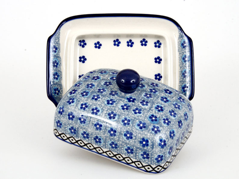 Butter Dish   Forget-me-not