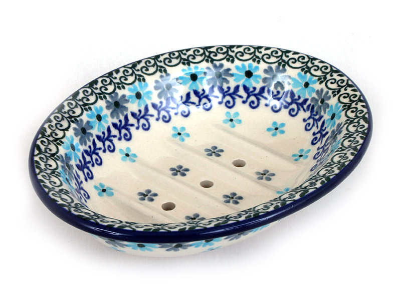 mýdelnička s otvory 14 cm   Tyrkys
