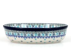 Auflaufform oval 24 cm    Türkis