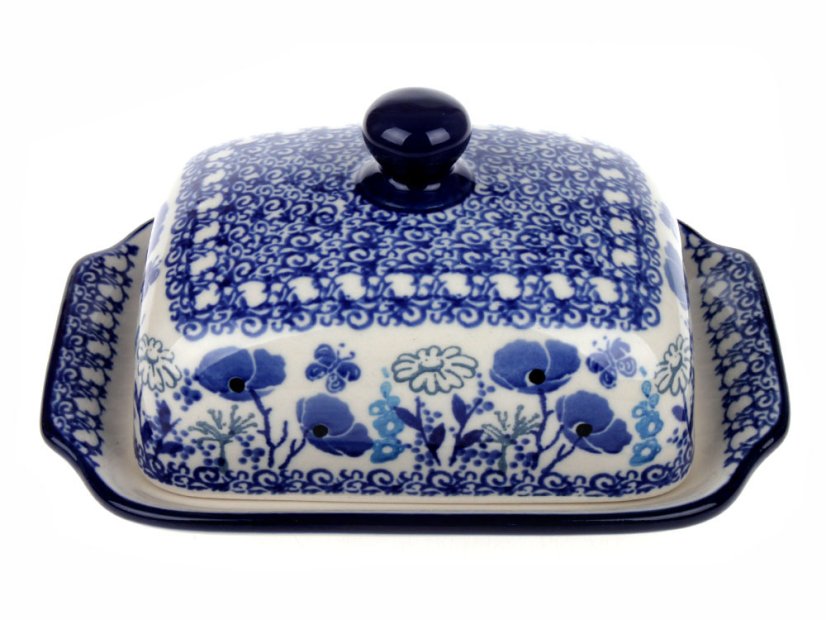 Butter Dish   Blue Garden