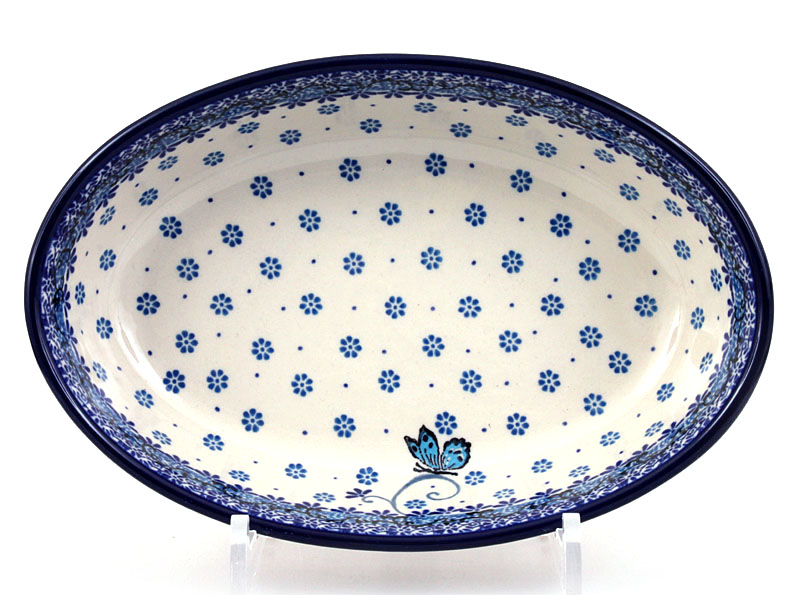 Oval Baking Dish 24 cm (9")   Butterfly on Straw