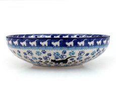 Low Bowl  22 cm (9")   Black Cat