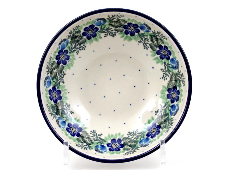 Low Bowl  17 cm (7")   Blue Wreath