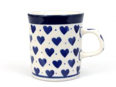 Espressobecher 0,15 l   Blaue Herzchen