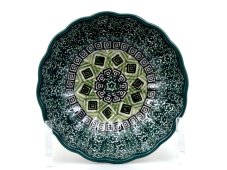 Corrugated Bowl 12 cm (5")   Aztec Sun green