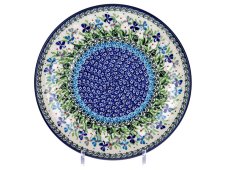 Shallow Plate 25 cm (10")   Violets UNIKAT