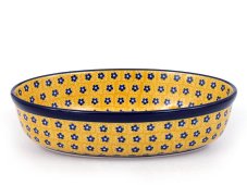 Auflaufform oval 24 cm   Gelb