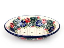 Seifenschale oval 14 cm   Blumenkranz