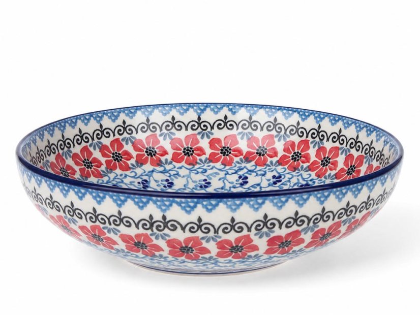 Low Bowl  22 cm (9")   Hibiscus