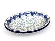 Seifenschale oval 14 cm   Weisse Spitze