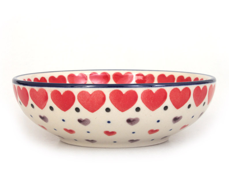 Low Bowl 13 cm (5")   Red Hearts