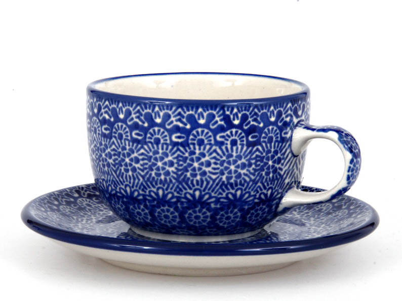 Tasse mit Untertasse 0,2 l   Spitze