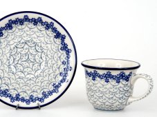 Tasse mit Untertasse 0,15 l   Weisse Spitze
