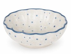 Corrugated Bowl 12 cm (5")   Snow Flowers