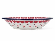 Suppenteller 21 cm   Rote Herzen
