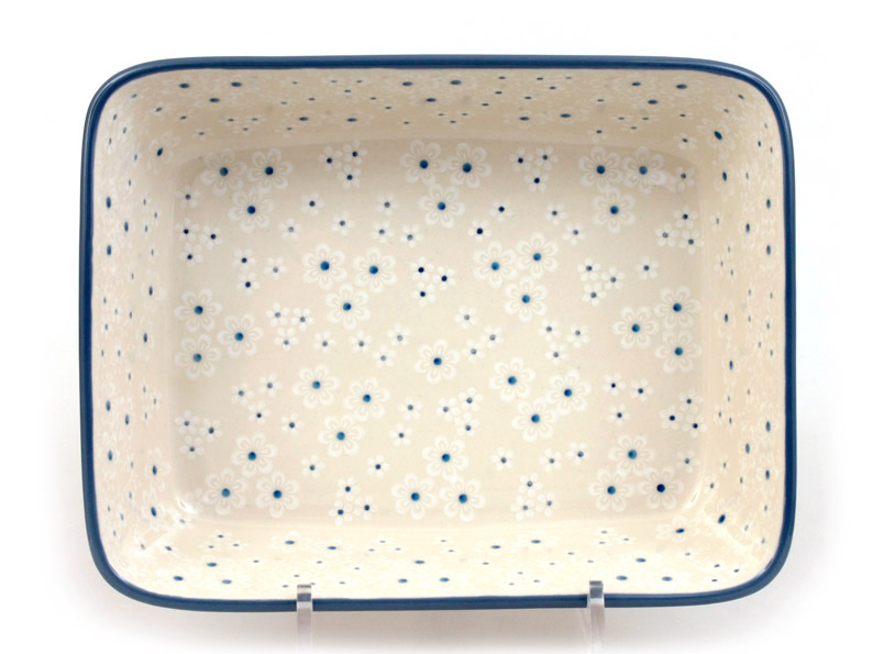 Rectangle Baking Dish 24 cm (10")   Snow Flowers