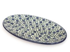 Oval Plate 22 cm (8")   Lobelia