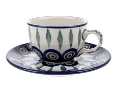 Cup with Saucer 0,1 l (4 oz) Peacock