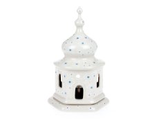 "Curch" Candle Holder 17 cm (7")   Snow Flowers