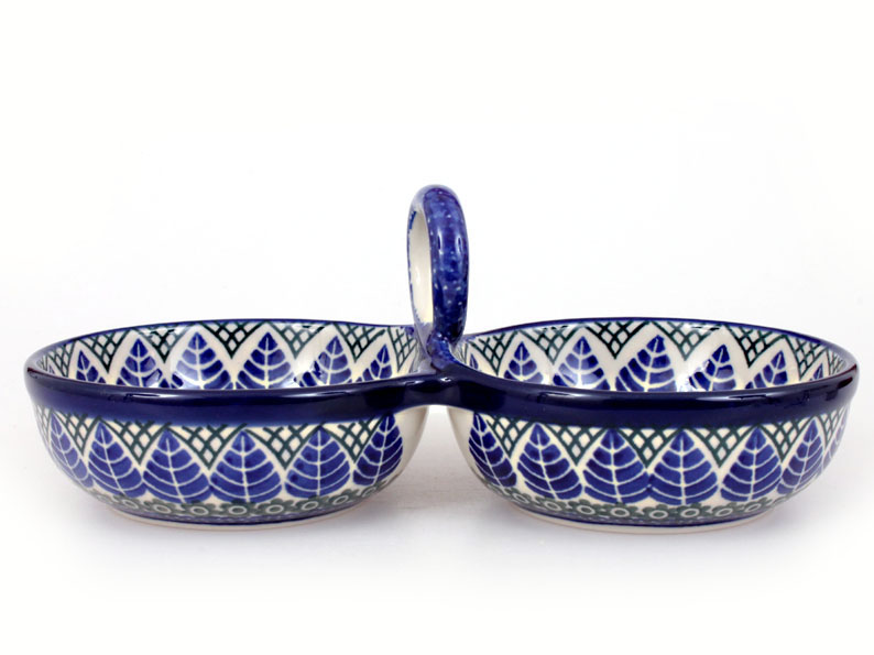 dvojmiska 25 cm   Modré listy