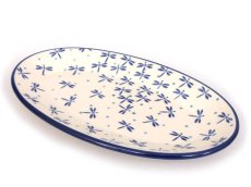 Oval Plate 22 cm (8")   Damselfly