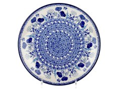Shallow Plate 25 cm (10")   Blue Garden