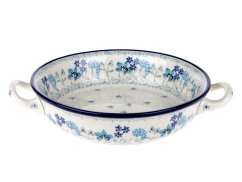 Round Baking Dish 17 cm (7")   Spring in Blue