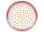 Teller 25 cm   Rote Herzen