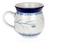 Kugelbecher gross 0,5 l Meisen im Winter UNIKAT