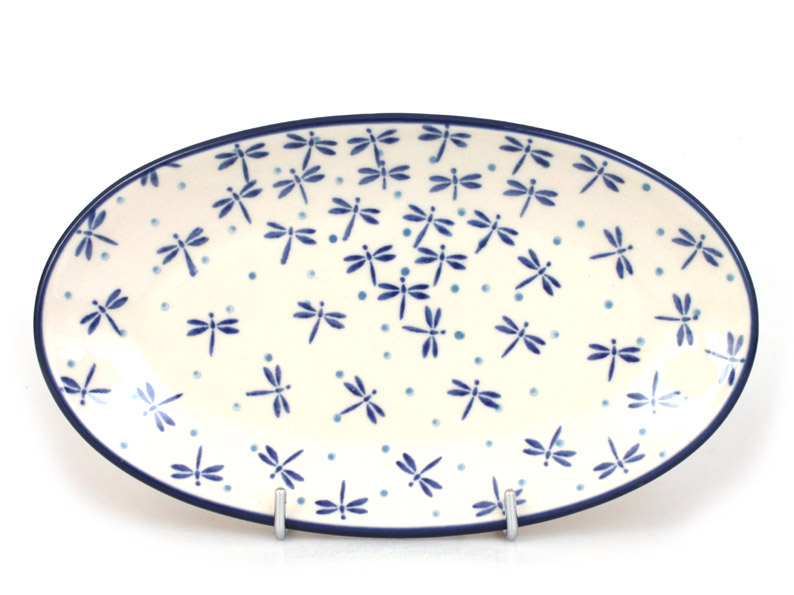 Oval Plate 22 cm (8")   Damselfly